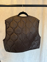 Chocolate Padded Gilet