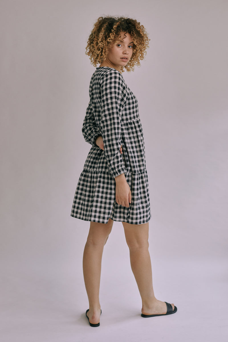 Gingham Cotton Dress