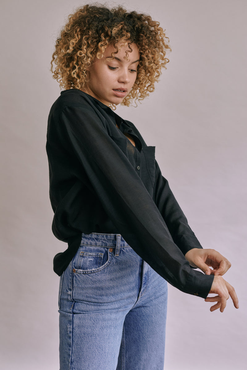 Black Pearl Oversized Shirt