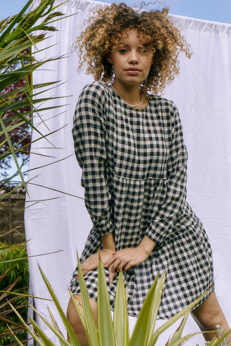 Gingham Cotton Dress